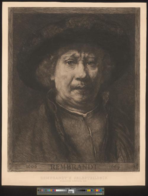 Rembrandt sog. Kleines Selbstporträt KHM Wien