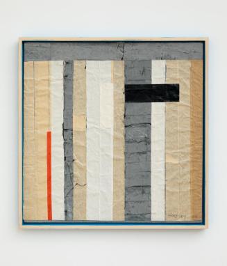 Strip-cut-Collage Schwarzer Balken